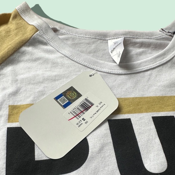 NWT GAME Purdue Boilermakers Women’s Boxy Short Sleeve Tee Shirt Size XL - Picture 8 of 8